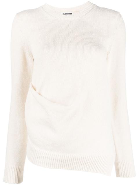 fine-knit long-sleeve jumper
