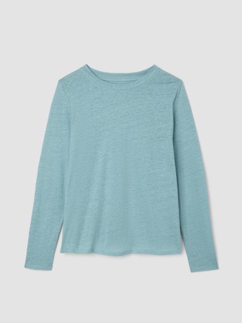 Organic Linen Jersey Long-Sleeve Tee