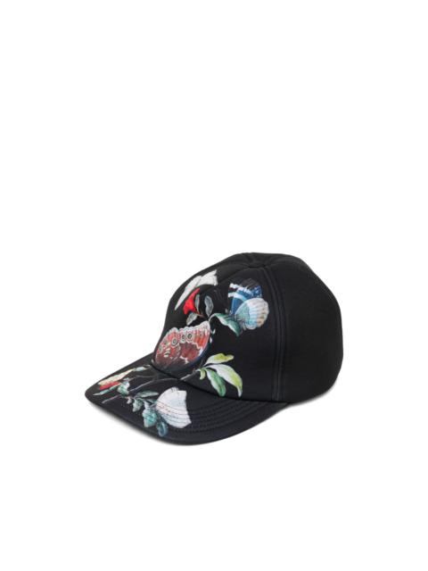 butterfly-print cap