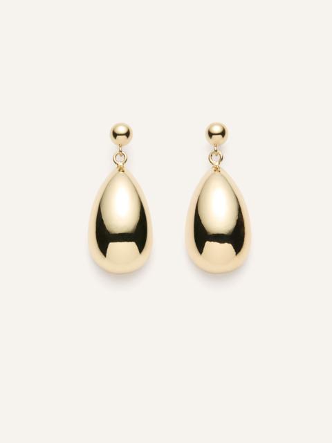 Classic teardrop earrings in gold