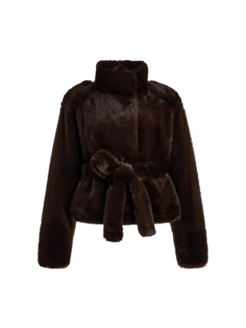 Hunter Faux Fur Jacket brown