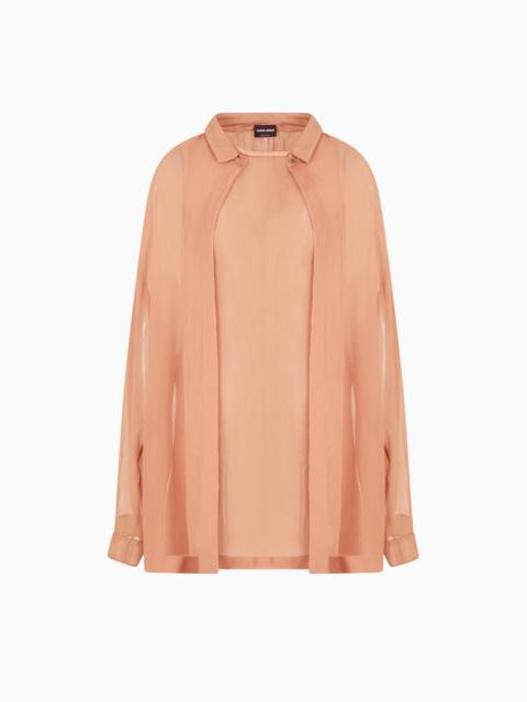 SILK CRÉPON LOOSE SHIRT