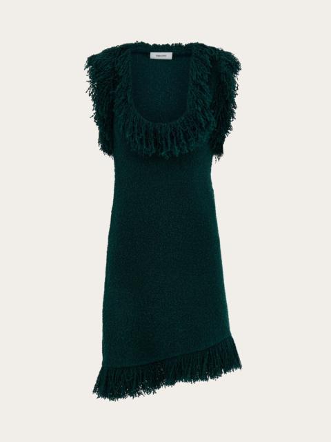 Mini dress with fringe detail