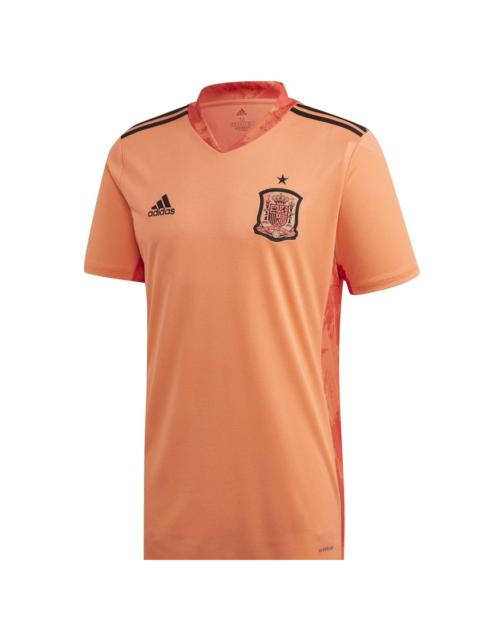 adidas 2020-2021 Spain Home Goalkeeper Jersey 'Orange Black' FI6247