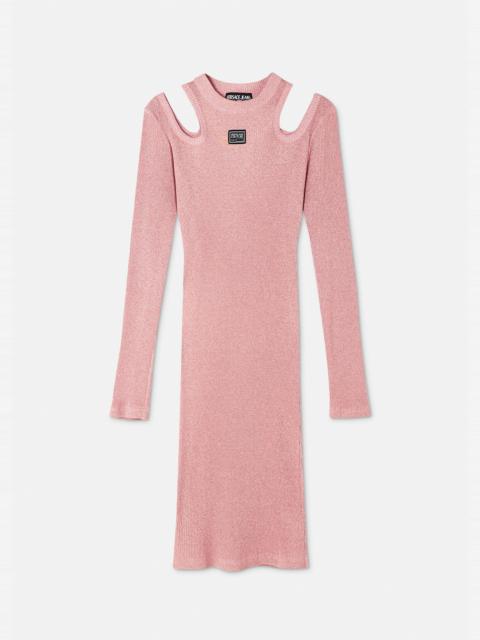 Logo Cut-Out Midi Dress