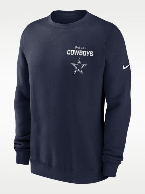 Dallas Cowboys Draw Block Club Men's Nike NFL Pullover Crew