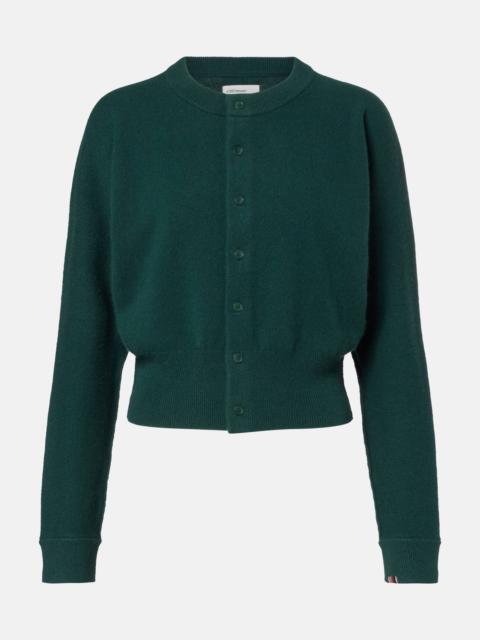 Blouson cashmere-blend cardigan