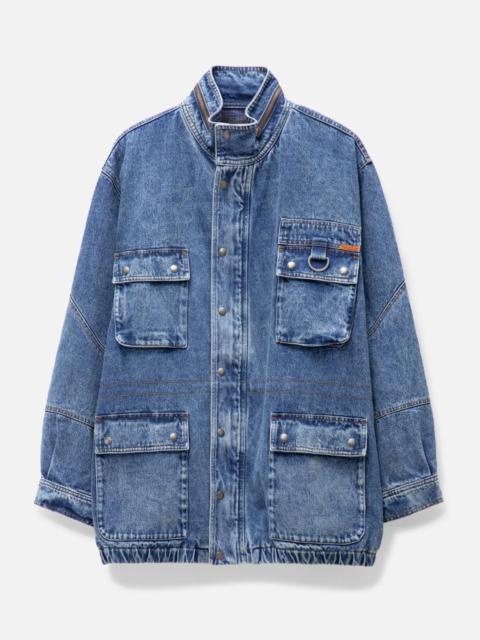 DENIM PARKA JACKET