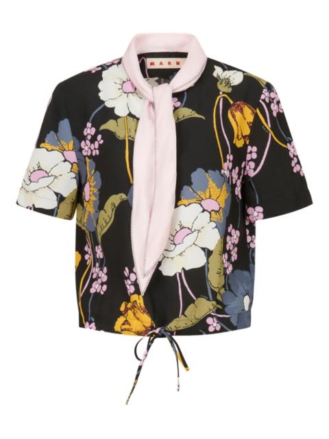 floral blouse