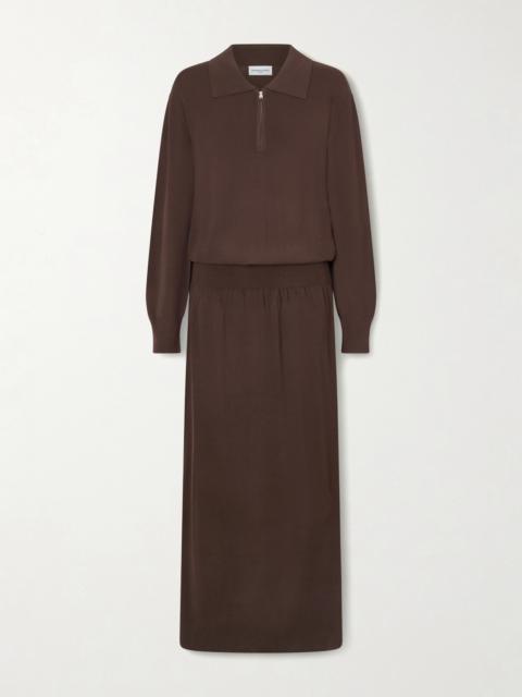 Sabine Knitted Polo Maxi Dress