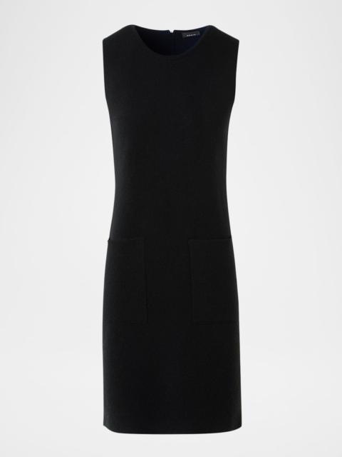 Cashmere Double-Face Knit Sleeveless Dress