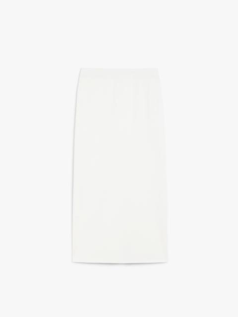 LOSANNA Viscose crêpe pencil skirt