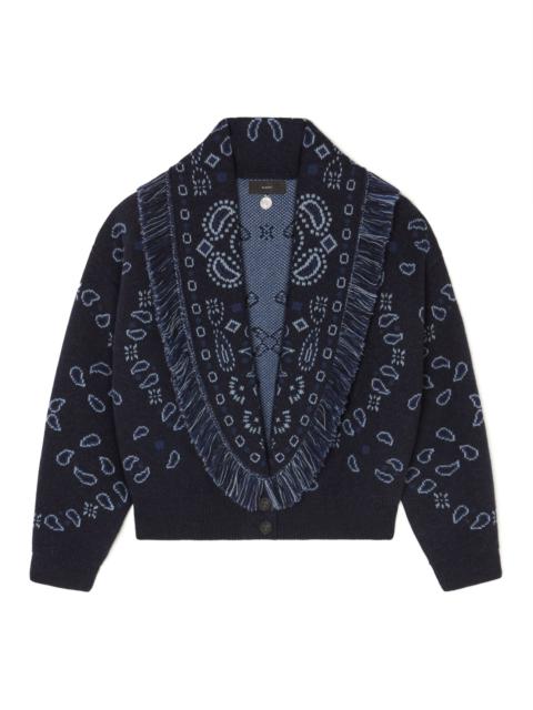Bandana Jacquard Cardi-Bomber