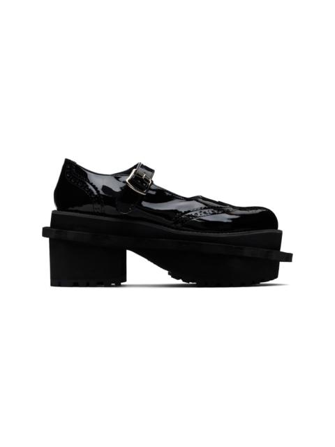 Black Platform Ballerina Flats