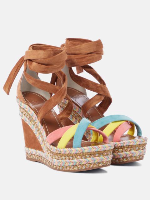 Lagoadonna 120 suede espadrille wedges