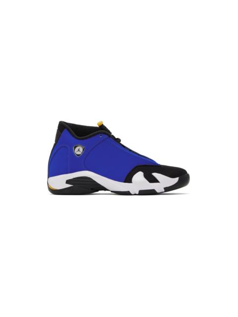 Blue & Black Air Jordan 14 Retro Sneakers