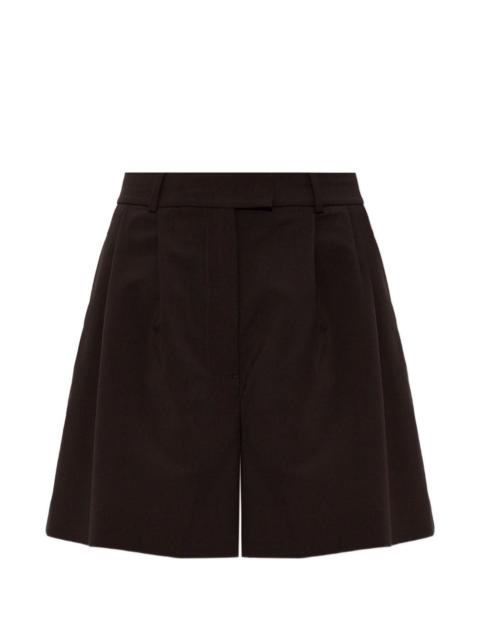 pleated-design tailored shorts