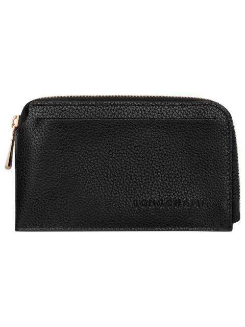 Le Foulonné Card holder Black - Leather
