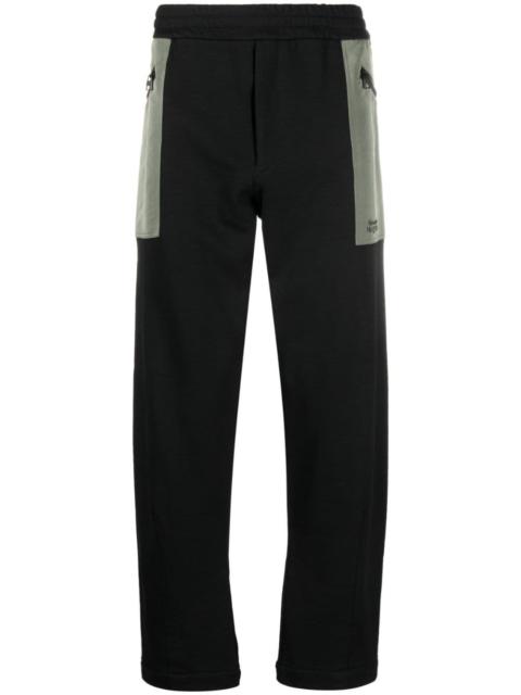 contrast-pocket cotton track pants
