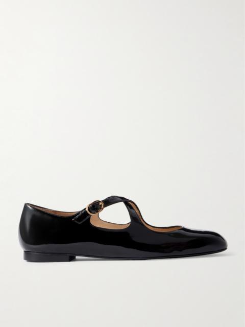 Clem Patent-leather Mary-jane Ballet Flats