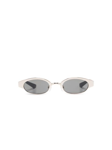 oval-frame sunglasses