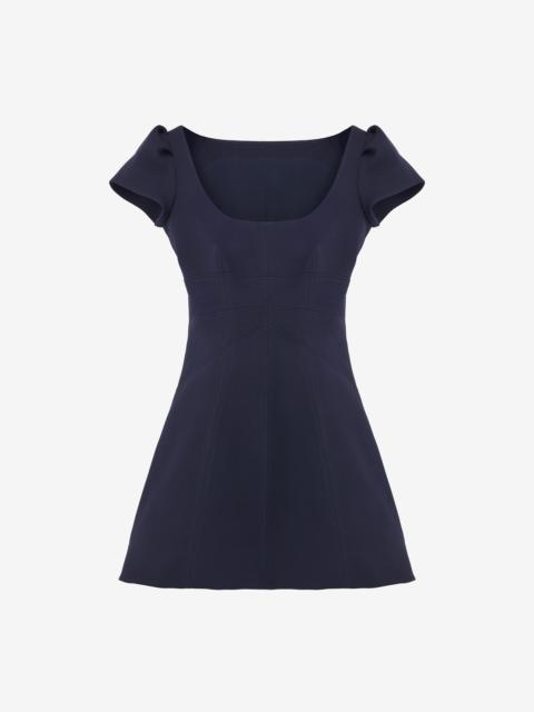 Wool Silk Mini Dress