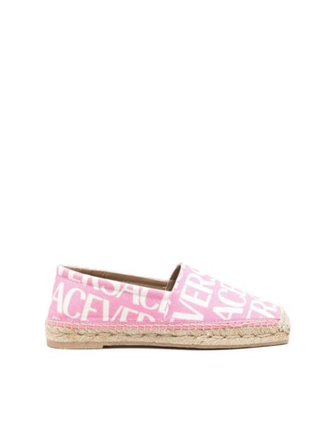 all-over logo print espadrilles