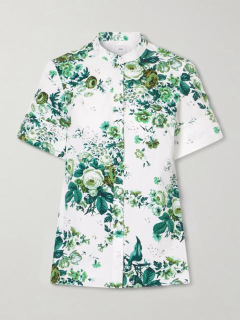 Floral-print Cotton-poplin Shirt