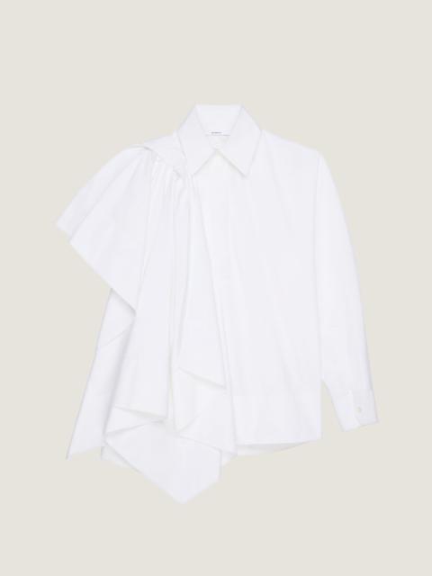 SHIRT IN COTTON POPLIN WITH BOW DETAIL