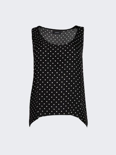 Polka Dot Tank Black