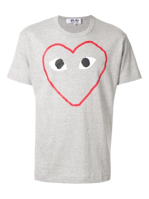 heart-print T-shirt