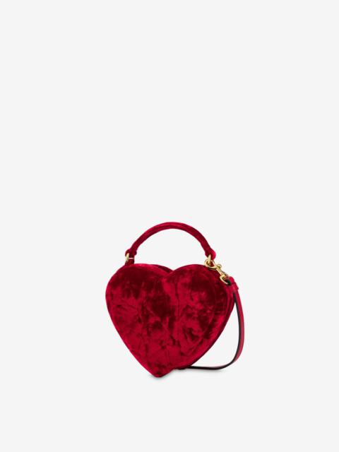 MOSCHINO LOVE ME BAG IN VELVET