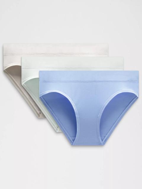 UnderEase Mid-Rise Bikini Underwear *3 Pack