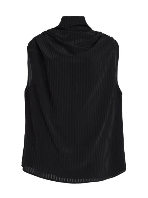 Penny Cowl-Neck Top black