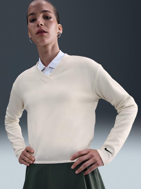 Nike Women's V-Neck Long-Sleeve Golf Top