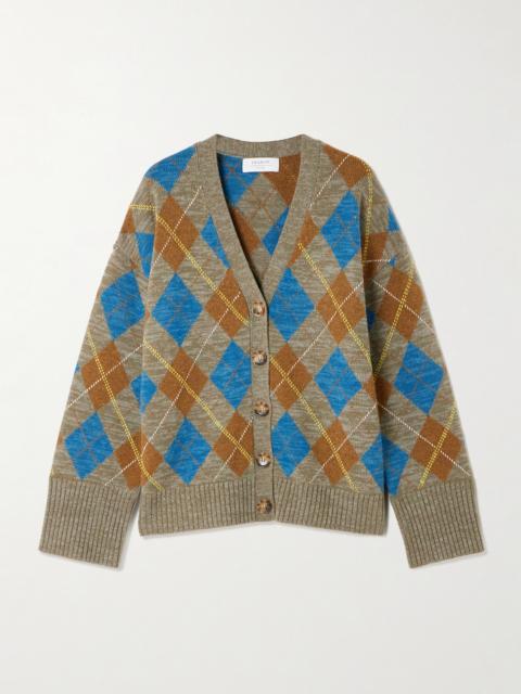 Hamish Argyle Wool And Cashmere-blend Cardigan
