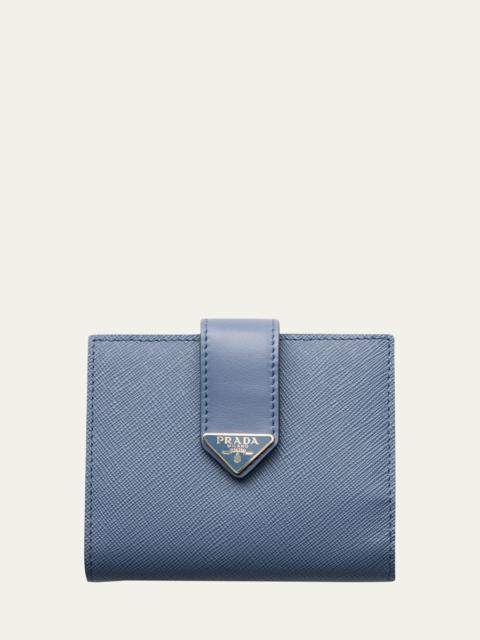 Small Triangle Logo Flap Wallet