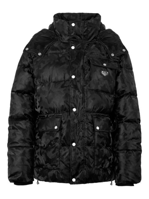 camouflage puffer jacket