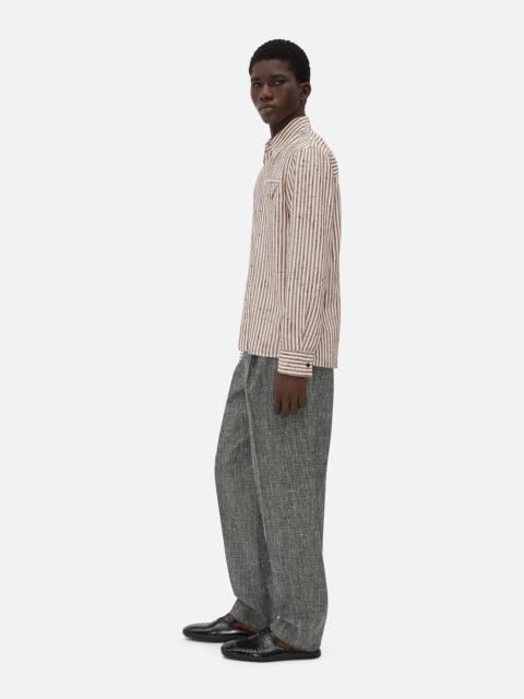 Knotted Viscose Silk Shirt