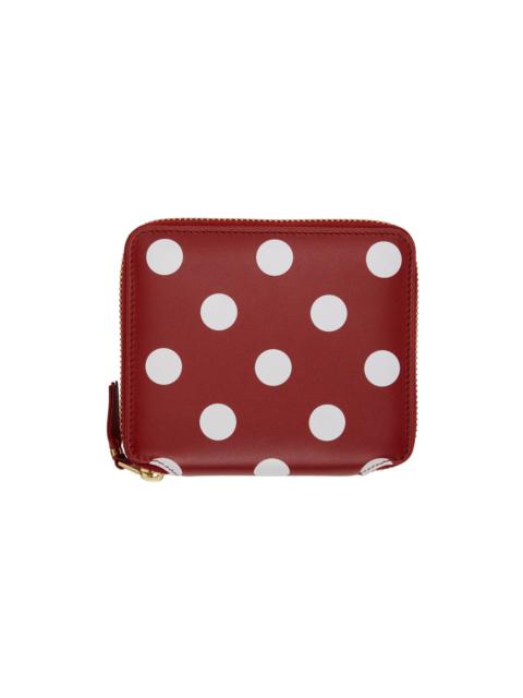 Red Dots Zip Wallet