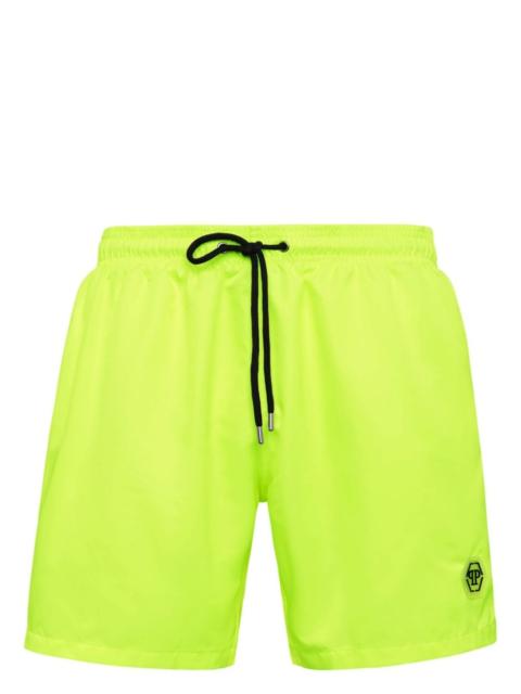 appliqué-logo swim shorts