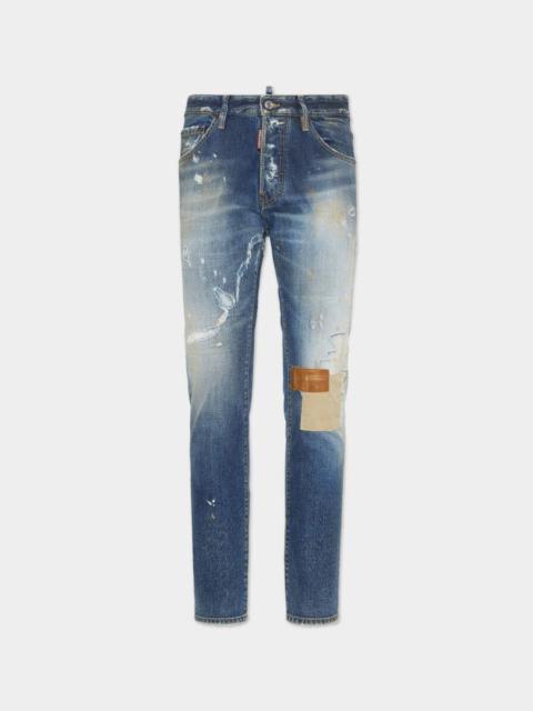 MEDIUM PRESSED SAND SCARED WASH COOL GUY JEANS