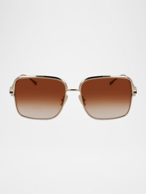 Gancino Square Metal Sunglasses