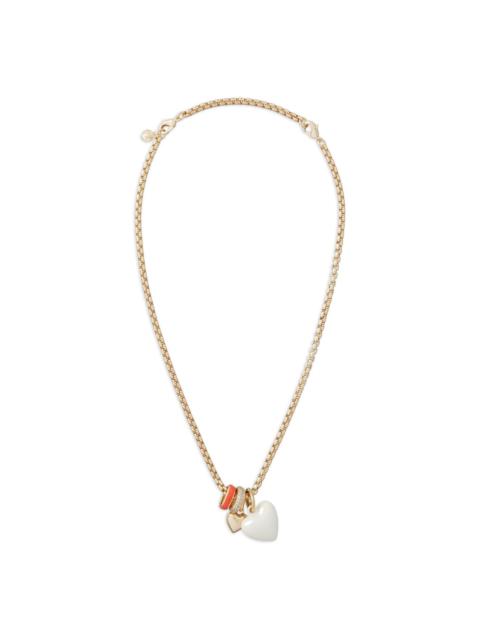 The Box Chain heart-charm necklace