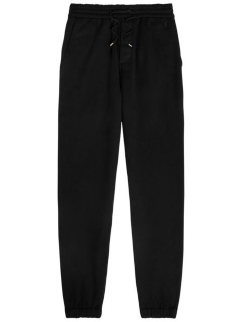 Saint Laurent Logo-embroidered Cotton Sweatpants