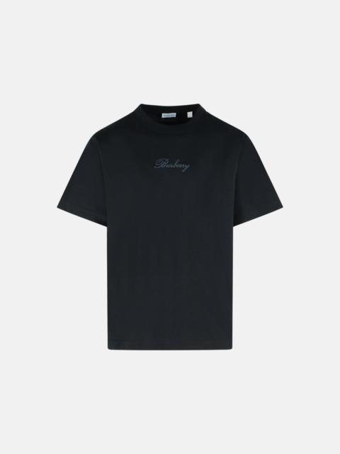 'RYAN' BLACK COTTON T-SHIRT