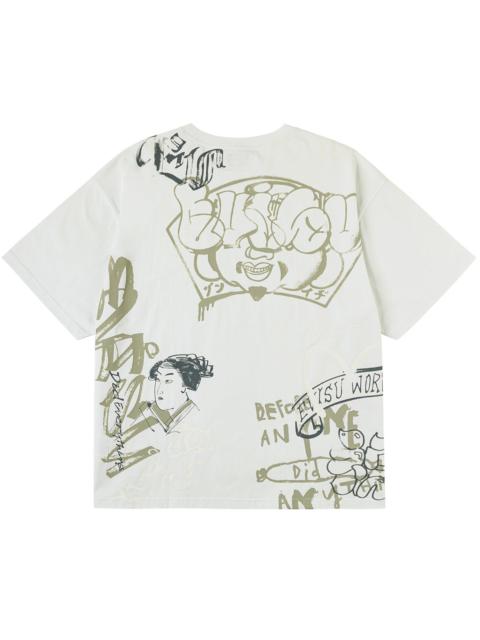 Allover EVISU Logo Graphic T-shirt