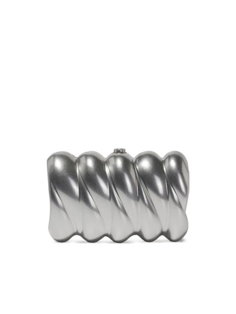 Reya sculpted clutch bag