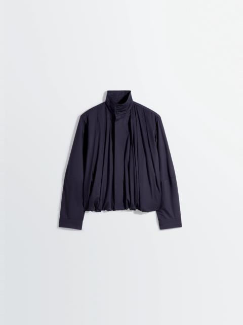 SOFT PLEATED BLOUSON IN LIGHT COTTON SATIN