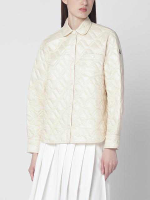 Beige quilted shirt